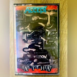 Accept Eat The Heat 1989 Cassette tape Epic Records